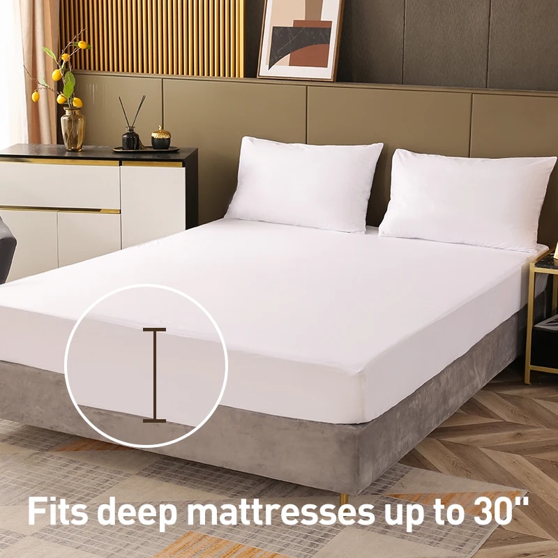 Waterproof Mattress Protector Breathable - Protetor de colchão impermeável, colchão silencioso