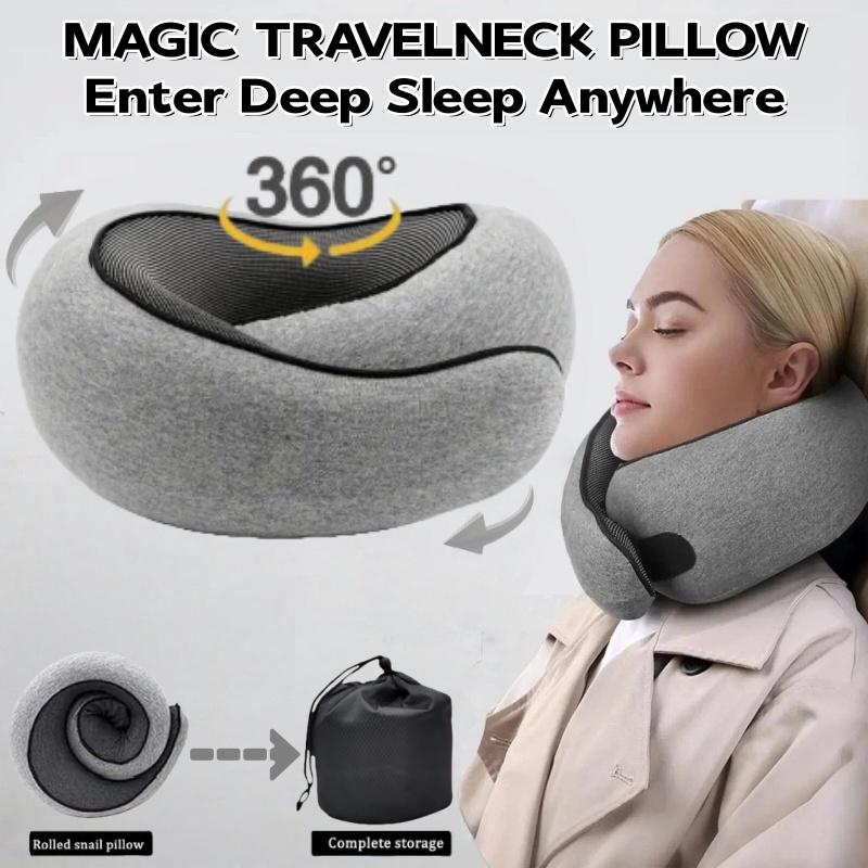 Anti Snore Contour Pillow - Almofada de Viagem Portátil em Formato