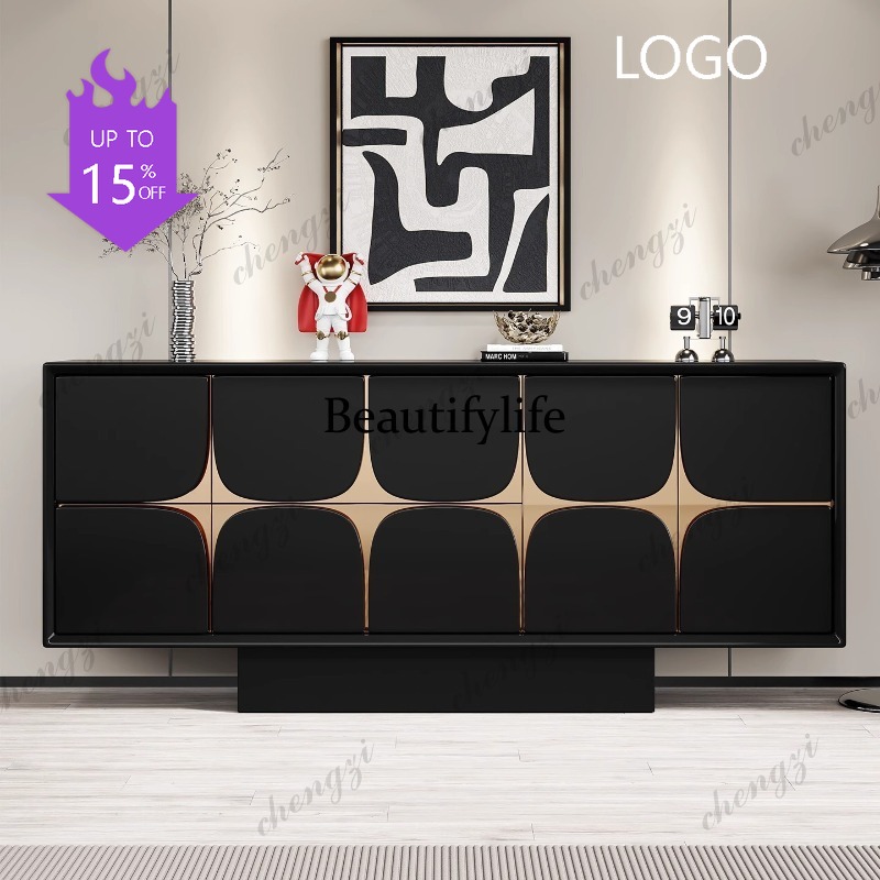 Storage & Organization - D1089 Armário de luxo leve italiano,