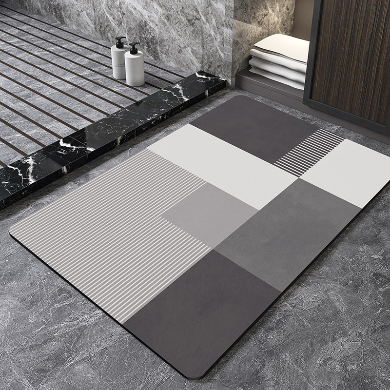 Nordic geométrico diatomite ta - Quick Dry Diatomite Bath Mat avaliação e preço