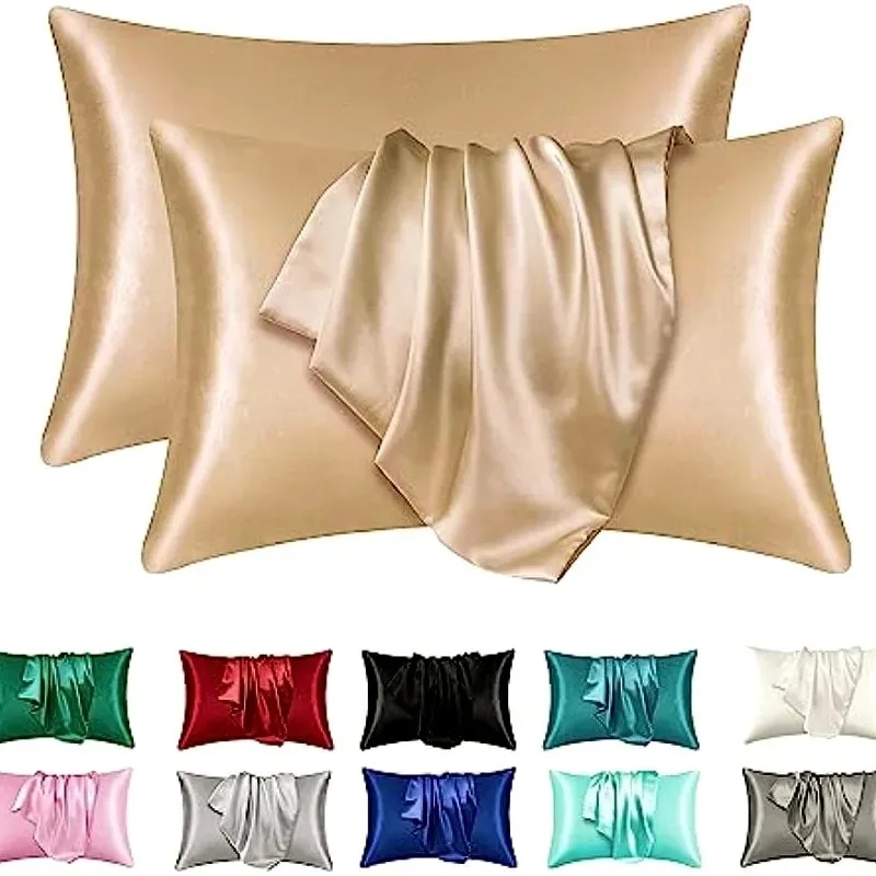 Funda de Almofada de Seda Sati - Satin Silk Pillowcase Hair Skin avaliação e preço