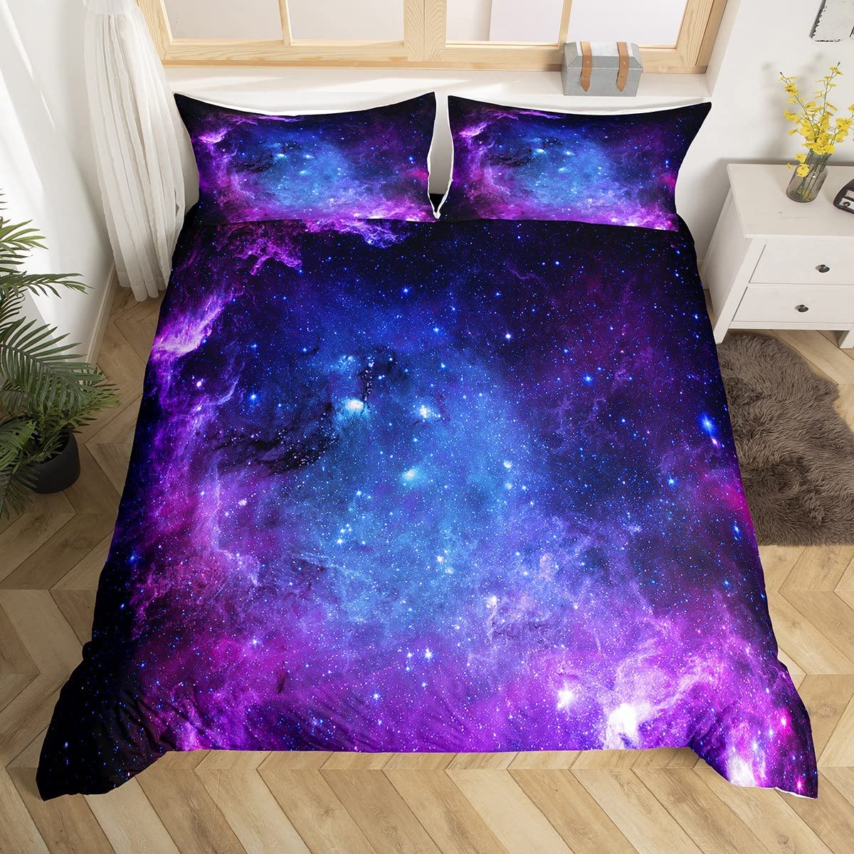 Galaxy capa de edredão conjunt - Duvet Cover Sets With Zipper avaliação e preço
