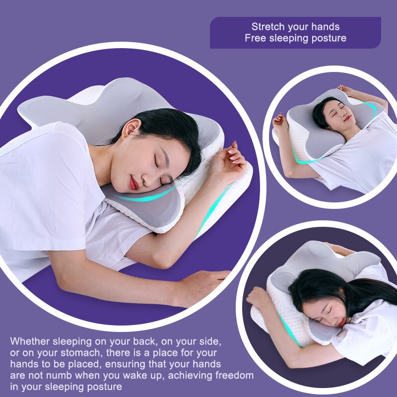 Almofadas de espuma de memória - Memory Foam Orthopedic Pillow Neck Pain avaliação e preço