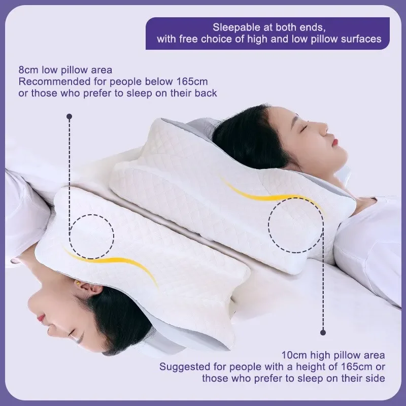 Almofadas de espuma de memória - Memory Foam Orthopedic Pillow Neck Pain avaliação e preço