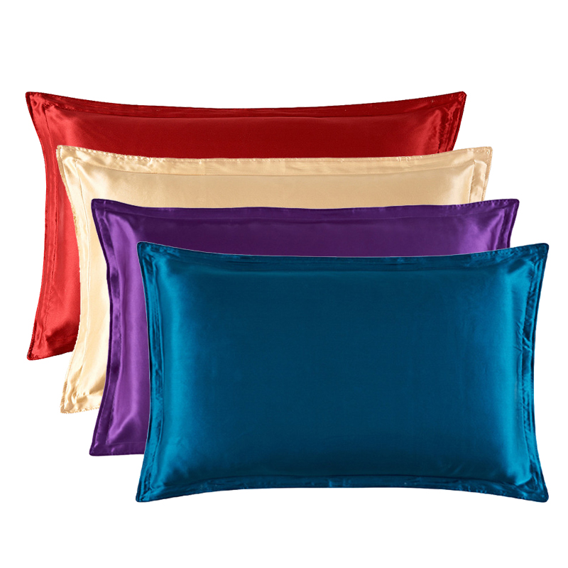 48x74cm fronha retalhos sólido - Satin Silk Pillowcase Hair Skin avaliação e preço