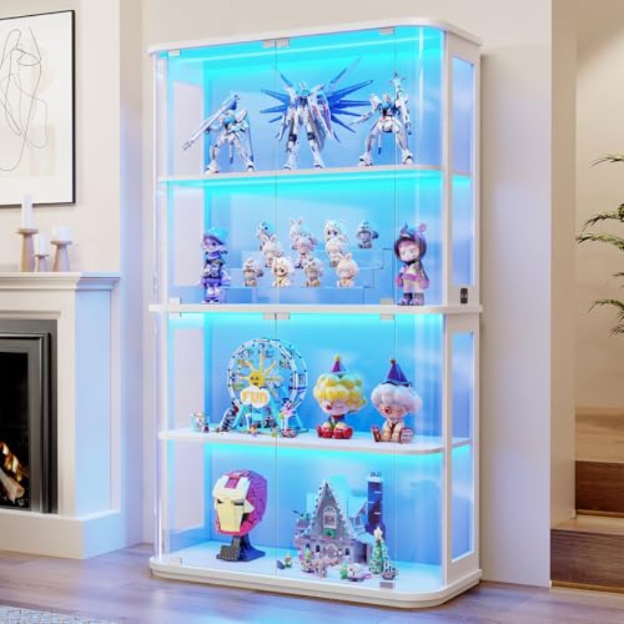 Vitrine arredondada para uso e - Lighting avaliação e preço