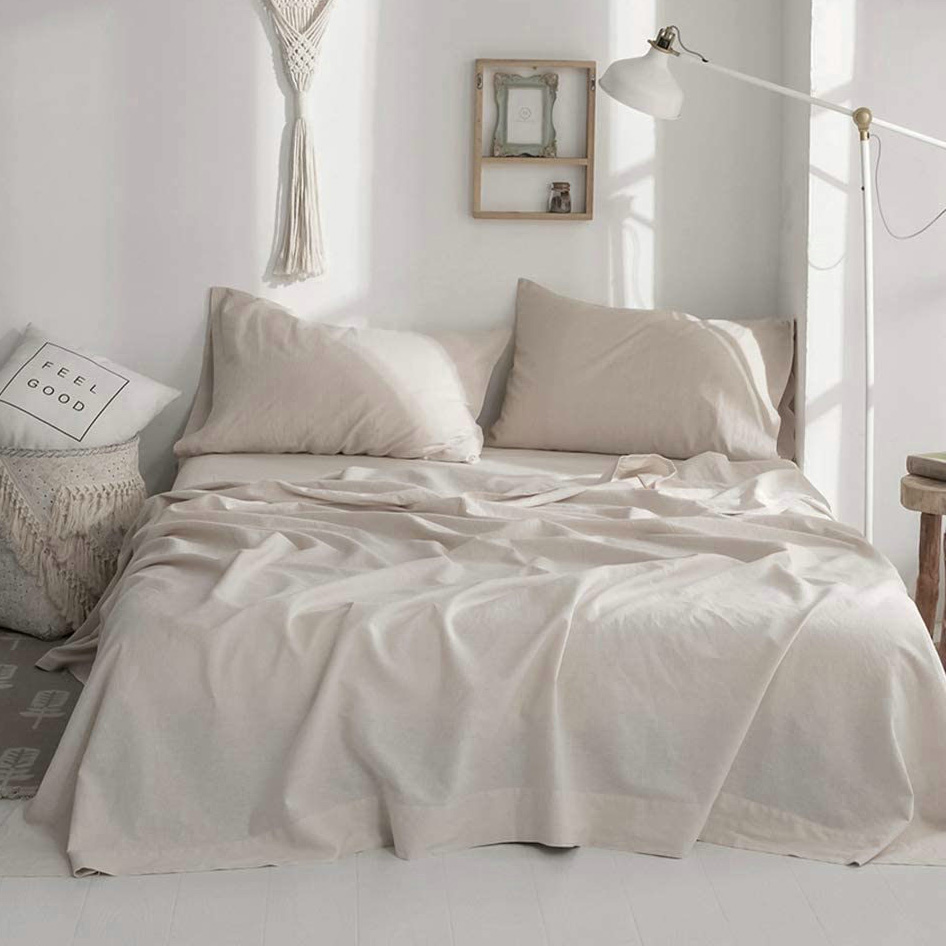 Lençóis de Cama 100% Linho Mac - Fitted Bed Sheets Deep Pocket avaliação e preço