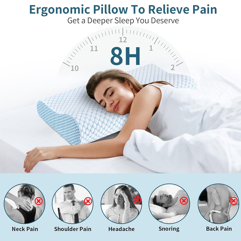 Travesseiro de recuperação len - Anti Snore Contour Pillow avaliação e preço