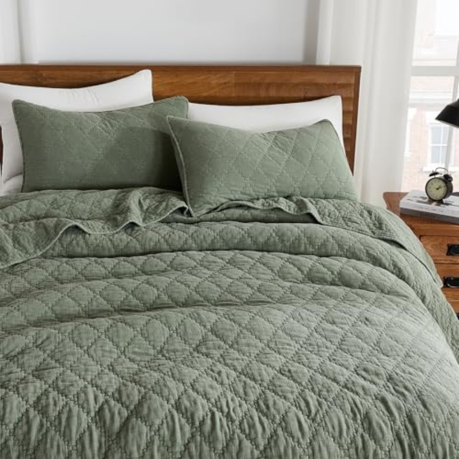 Conjunto de Colcha Tamanho Gra - Muslin Cotton Bedspread avaliação e preço