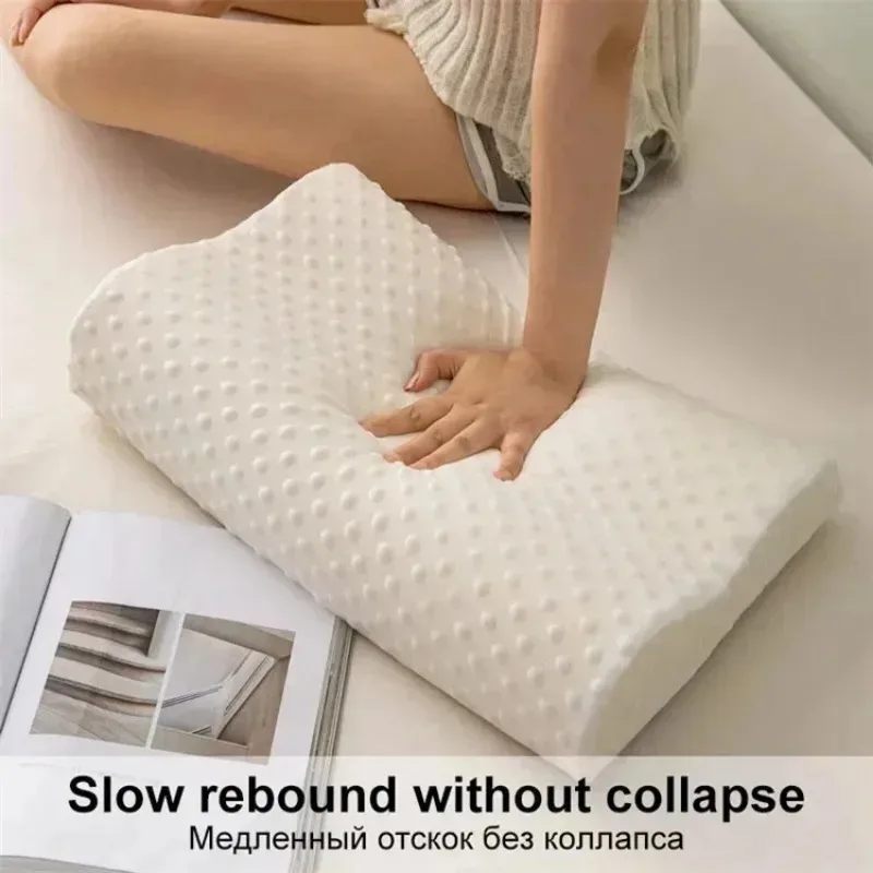 ​ ​ Travesseiro de dormir de e - Memory Foam Orthopedic Pillow Neck Pain avaliação e preço