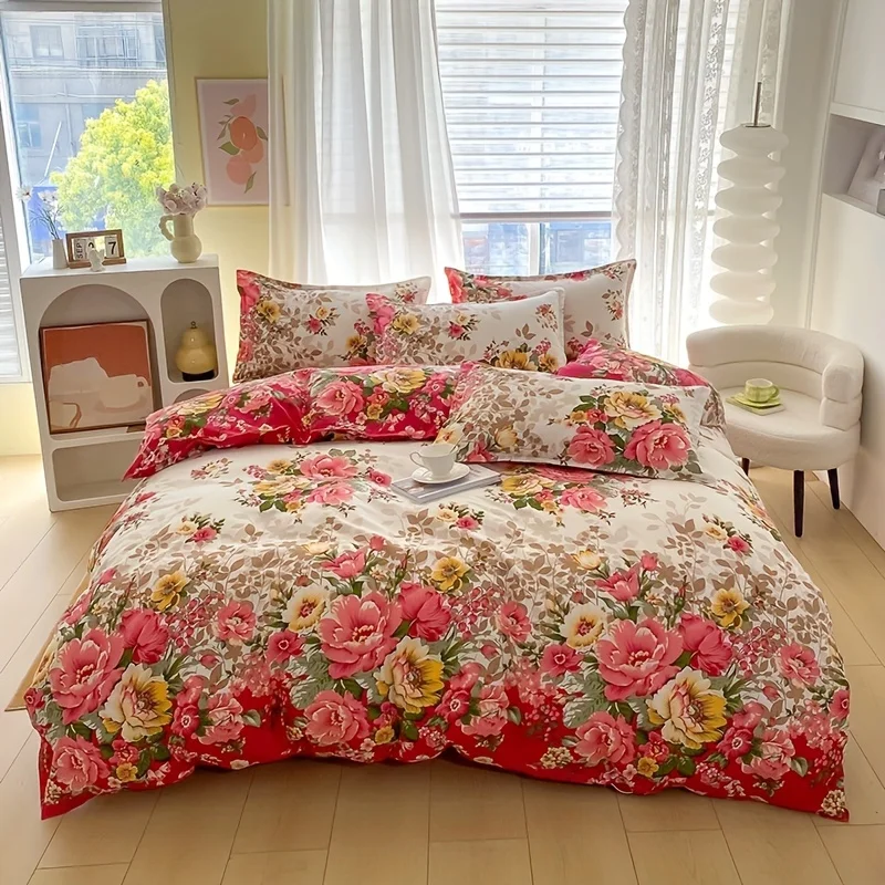 Conjunto de capa de edredom fl - Duvet Cover Sets With Zipper avaliação e preço