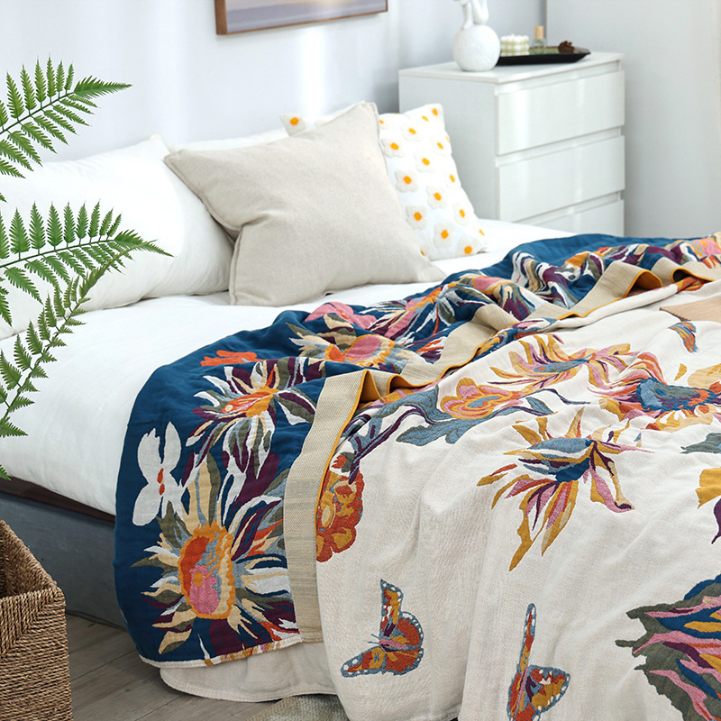 Cobertor de algodão simples co - Muslin Cotton Bedspread avaliação e preço