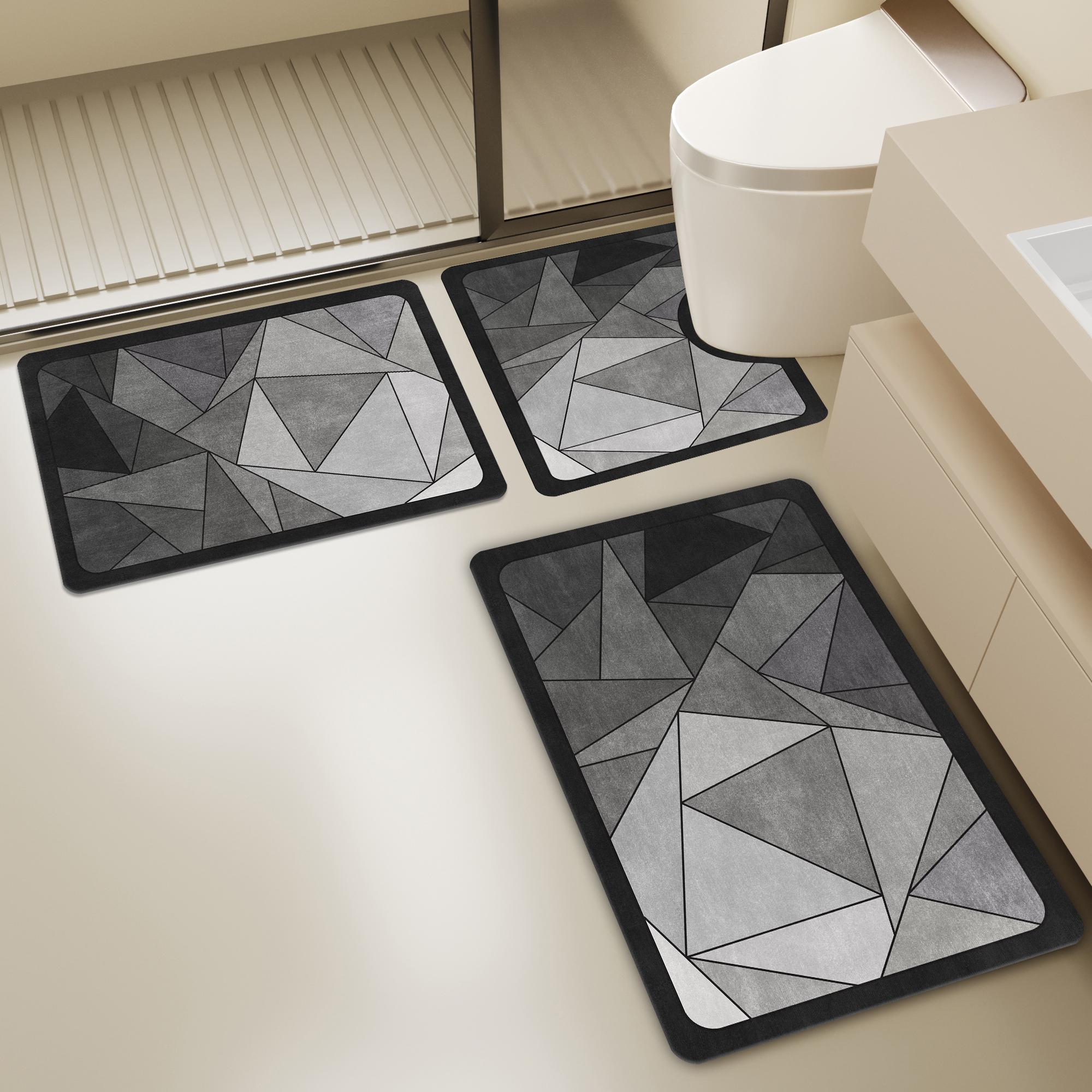 Conjunto de 3 tapetes para ban - Quick Dry Diatomite Bath Mat avaliação e preço
