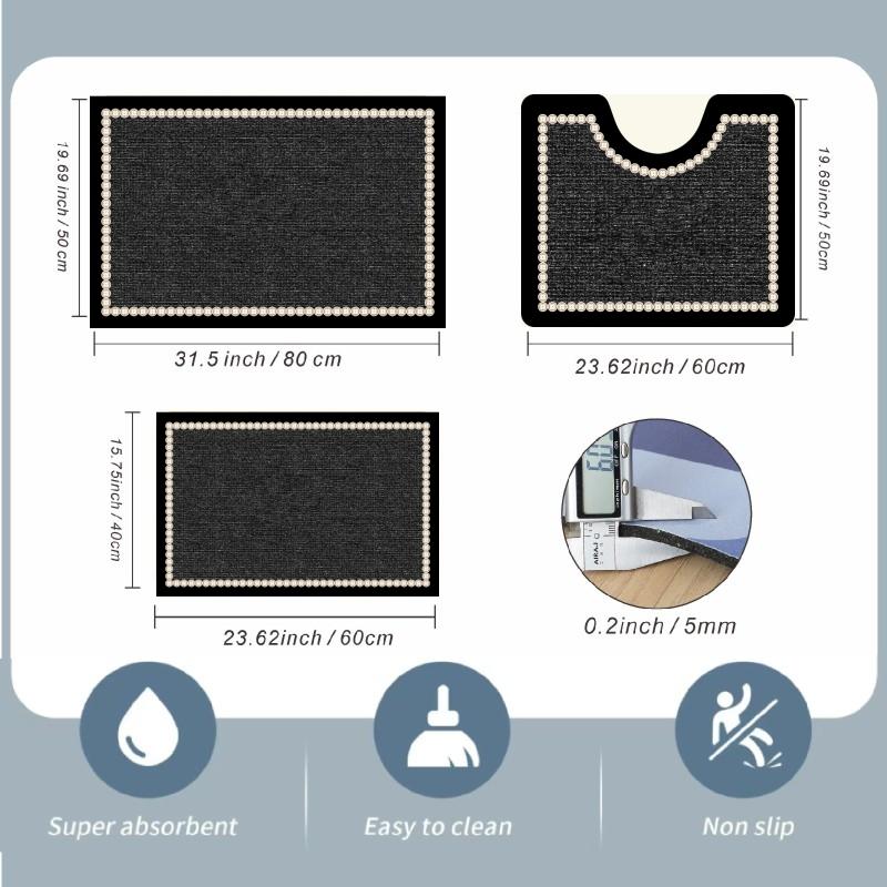 Conjunto de 3 tapetes para ban - Quick Dry Diatomite Bath Mat avaliação e preço